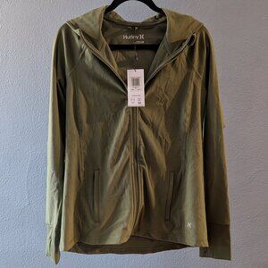 NWT Women's Hurley Olive Branch Relaxed Jacket Sz M